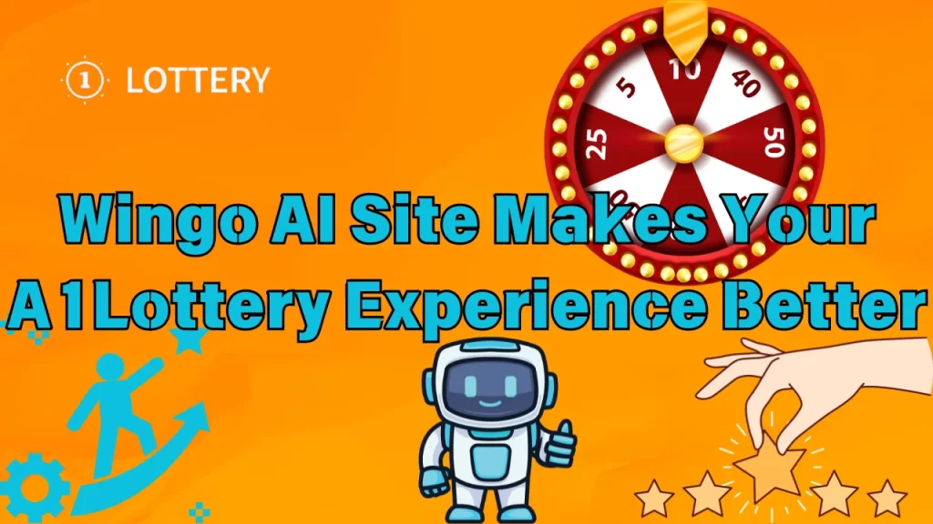 illustration text 'Wingo AI Site Makes Your A1Lottery Experience Better '