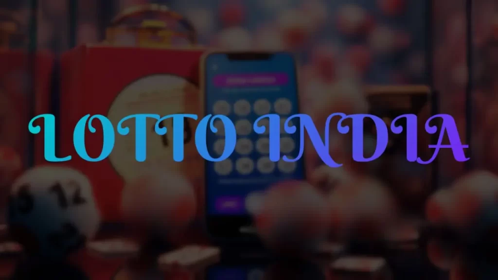 illustration text 'lotto india'